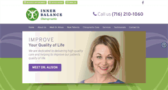 Desktop Screenshot of innerbalancechiro.com