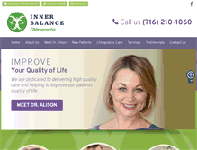 Tablet Screenshot of innerbalancechiro.com